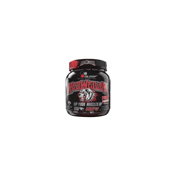 Olimp Redweiler 480 G – Pre-Workout Red Punch Con Caffeina, Beta-Alanina E Creatina – 80 Porzioni